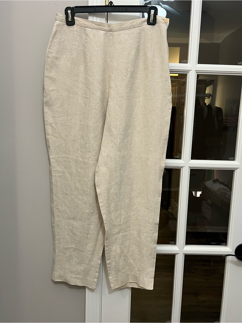 Talbots Petite 100% Irish Linen Blend Pants size 10 EUC